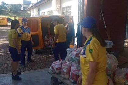 Entrega dos Correios em Lajeado (RS) — Foto: Divulgação/Correios