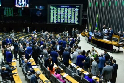 Plenário da Câmara dos Deputados durante sessão conjunta do Congresso Nacional — Foto: Waldemir Barreto/Agência Senado