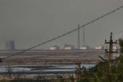 usina nuclear de Zaporizhzhia, na Ucrânia — Foto: AP Photo/Libkos, File