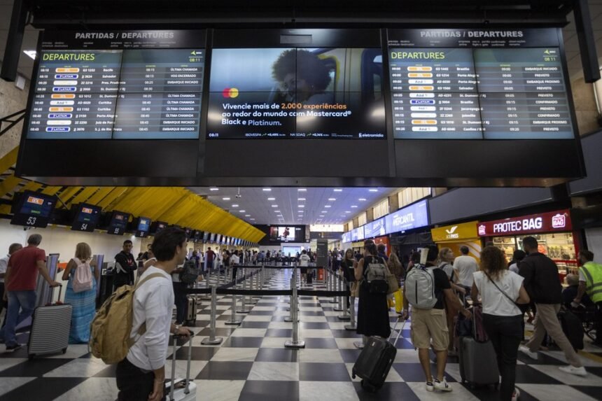 Aeroporto de Congonhas, na capital paulista — Foto: Maria Isabel Oliveira/Agência O Globo