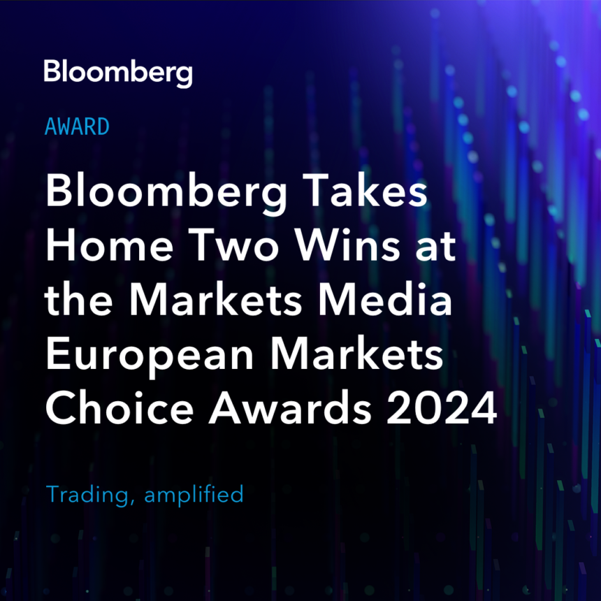 Bloomberg conquista duas premiações no Markets Media European Markets Choice Awards 2024