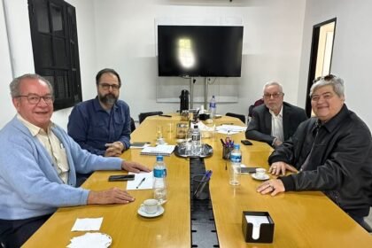 Reunião do PSDB com marqueteiro Felipe Soutello para a pré-campanha de Datena em São Paulo — Foto: Divulgação/Diretório municipal do PSDB em São Paulo