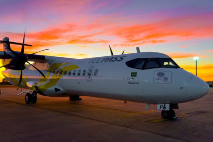 Avião da Voepass, empresa envolvida no acidente desta sexta-feira (9) — Foto: Reprodução/Instagram