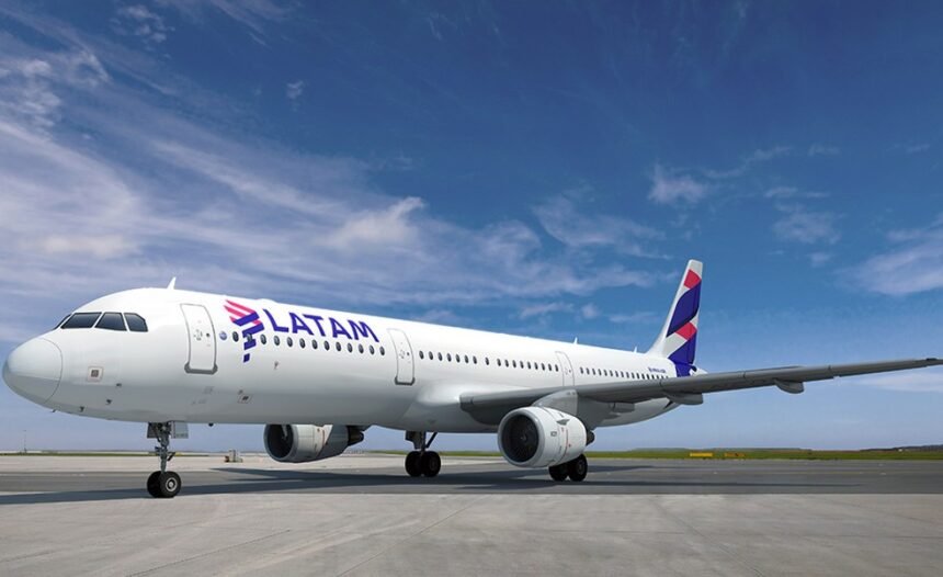 Aeronave da Latam — Foto: Divulgação/Latam