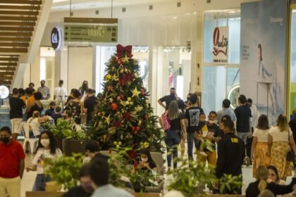 A Confederação Nacional do Comércio de Bens, Serviços e Turismo (CNC) estima que o Natal deste ano movimente R$ 69,75 bilhões em vendas no varejo — Foto: Guito Moreto/Agência O Globo