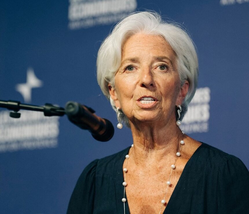 Protecionismo pode levar a juro menor, diz Lagarde — Foto: Jeremy Suyker/Bloomberg