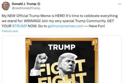 Postagem de Trump no X anuncia sua criptomoeda oficial e ela dispara 18.000% | Criptomoedas